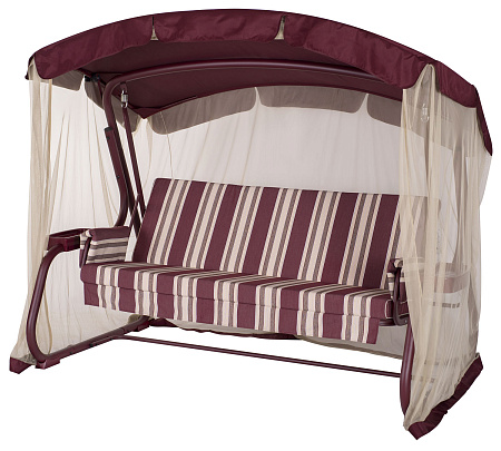 садовые качели «милан» a51r.304 бордовый удачная мебель - даметекс