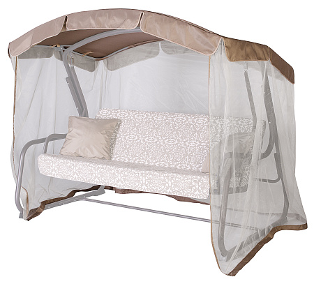 Тент на садовые качели A45 АМС 203*120 см коричневый Удачная мебель - Дачная мебель