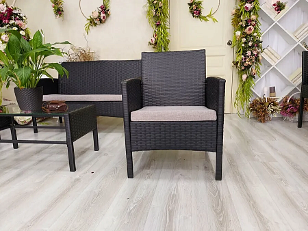 набор садовой мебели «ангкор» коричневый удачная мебель