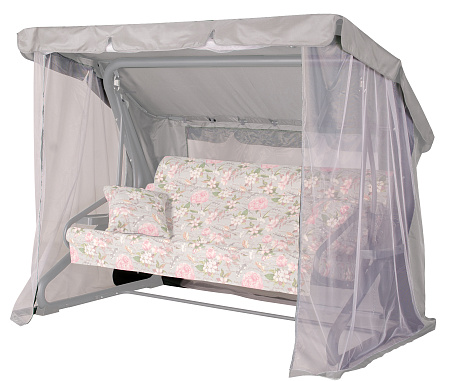 Тент на садовые качели A44 АМС 221*140 см графит Удачная мебель - Дачная мебель