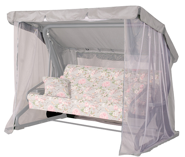 Тент на садовые качели A44 АМС 221*140 см графит Удачная мебель - Дачная мебель