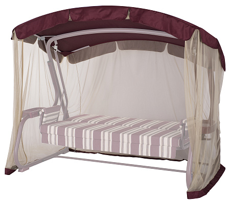 Тент на садовые качели A51 АМС 208*122 см бордовый Удачная мебель - Дачная мебель