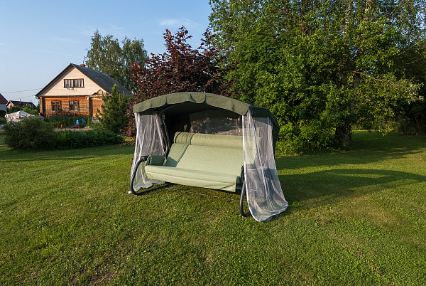 садовые качели «мерида премиум» a56a.631 антрацит удачная мебель - даметекс