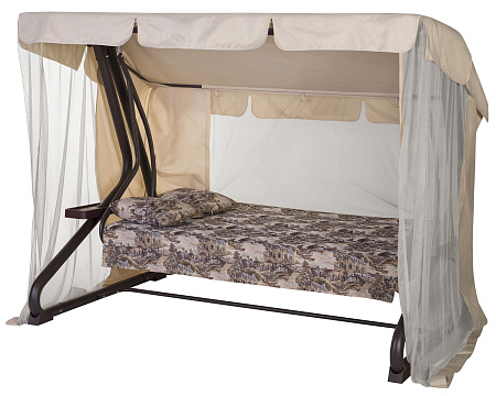 садовые качели «корфу» a44c.526 коричневый удачная мебель - даметекс