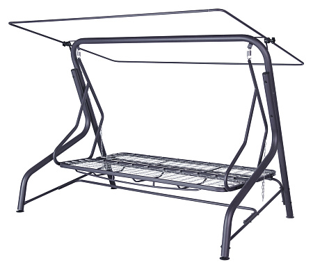 садовые качели «корфу» a44a.606 антрацит удачная мебель - даметекс