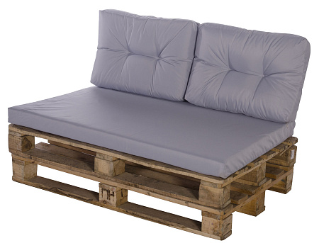 комплект для паллетной мебели светло-серый удачная мебель - даметекс