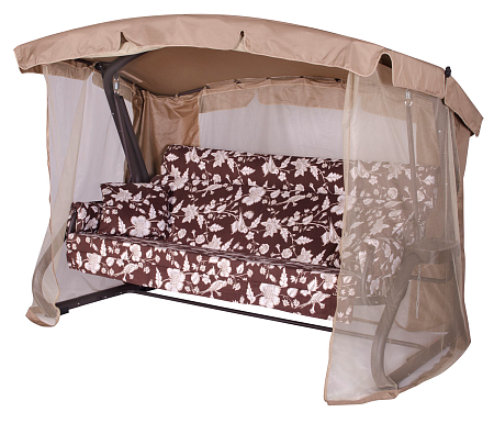 Тент на садовые качели A15/A28/A29/A56 АМС 221*122 см шоколад Удачная мебель - Дачная мебель