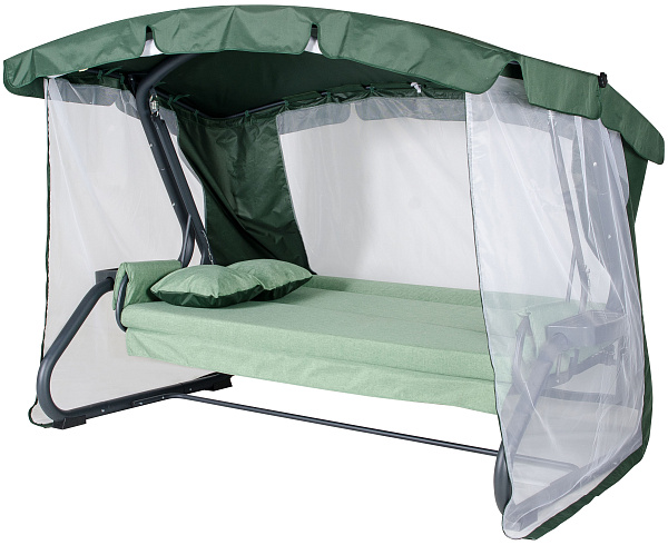 садовые качели «империя» a43a.631 антрацит удачная мебель - даметекс