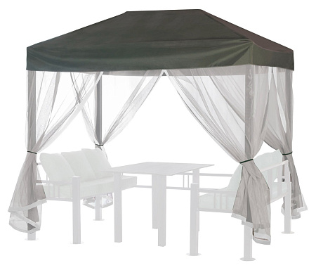 Тент для беседки Отдых A59 АМС 255*171 см зеленый Удачная мебель - Дачная мебель