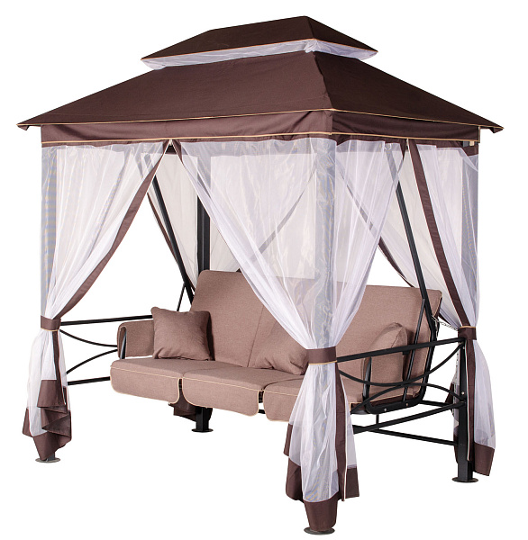беседка садовая «севилья» a62bl.613 коричневый удачная мебель - даметекс