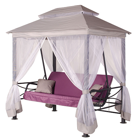 беседка-качели «алания» a62а.612 антрацит удачная мебель - даметекс