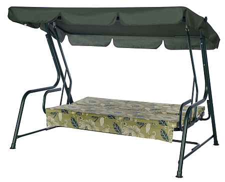 садовые качели «карибы» a46g.509 зеленый удачная мебель - даметекс
