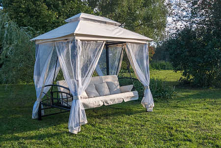 беседка-качели «пальмира» a31bl.t025 бежевый удачная мебель - даметекс