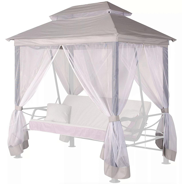 Тент на садовые качели и беседки A62 АМС 219*148 см графит Удачная мебель - Дачная мебель