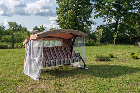 Тент на садовые качели A43 АМС 239*140 см коричневый Удачная мебель - Дачная мебель