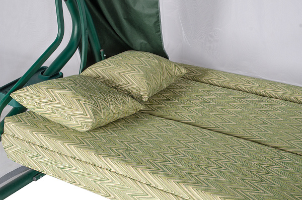 садовые качели «валенсия» a44g.211 зеленый удачная мебель - даметекс