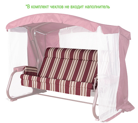 Набор чехлов на матрас с подголовником и подлокотники для садовых качелей 175*53*53 см N175.304 Удачная мебель - Дачная мебель
