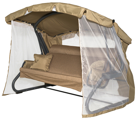 садовые качели «империя» a43c.618 коричневые удачная мебель - даметекс