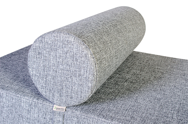 Кресло-кровать трансформер бескаркасное &amp;quot;Валентина&amp;quot; 75х100х65 см с валиком серый