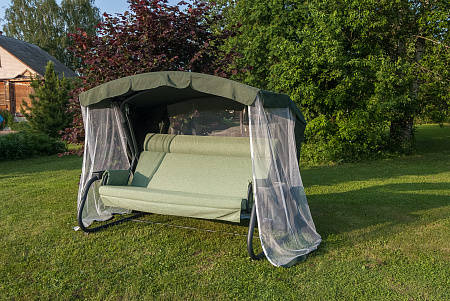 садовые качели «мерида премиум» a56a.631 антрацит удачная мебель - даметекс