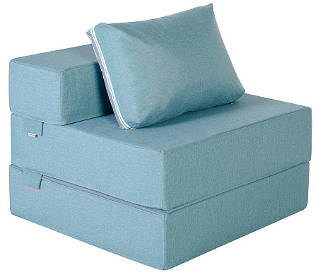 Кресло-кровать трансформер бескаркасное &quot;Валентина&quot; 80х80х60 см бирюзовый