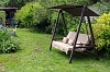 качели садовые «альфа» антрацит бежевый удачная мебель - даметекс