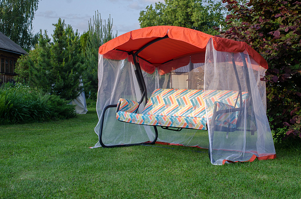 садовые качели «тропикана» a45а.320 антрацит удачная мебель - даметекс