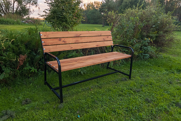 скамья садовая со спинкой флора