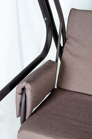 садовые качели «тропикана» а45с.613 коричневый удачная мебель - даметекс