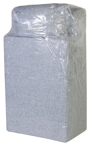 Кресло-кровать трансформер бескаркасное &amp;quot;Валентина&amp;quot; 75х100х65 см с валиком серый