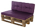 комплект для паллетной мебели лиловый удачная мебель - даметекс