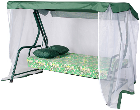 садовые качели «панама» a46g.510 зеленый удачная мебель - даметекс