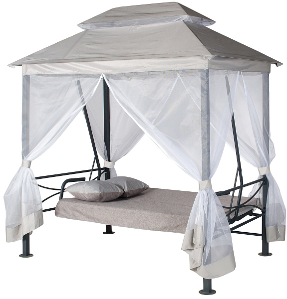 беседка садовая «афины» a62a.612 антрацит удачная мебель - даметекс