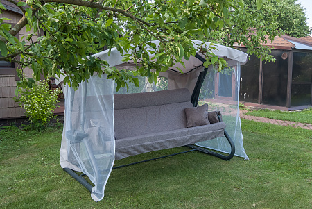 садовые качели «империя» a43а.626 антрацит удачная мебель - даметекс