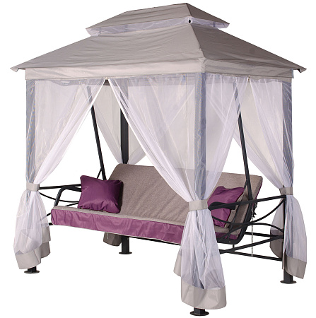 беседка-качели «алания» a62а.612 антрацит удачная мебель - даметекс