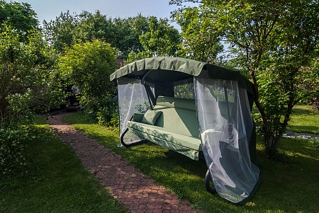 садовые качели «империя» a43a.631 антрацит удачная мебель - даметекс