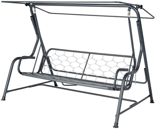 садовые качели «альба» a46a.5014 антрацит удачная мебель - даметекс