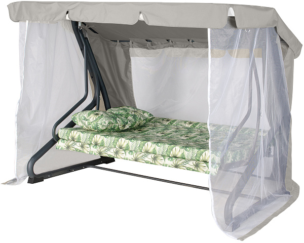 садовые качели «санрайс» a44а.611 антрацит удачная мебель - даметекс