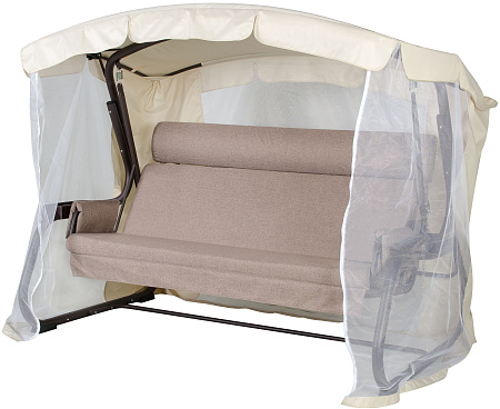 садовые качели «мерида премиум» a56c.614 коричневый удачная мебель - даметекс