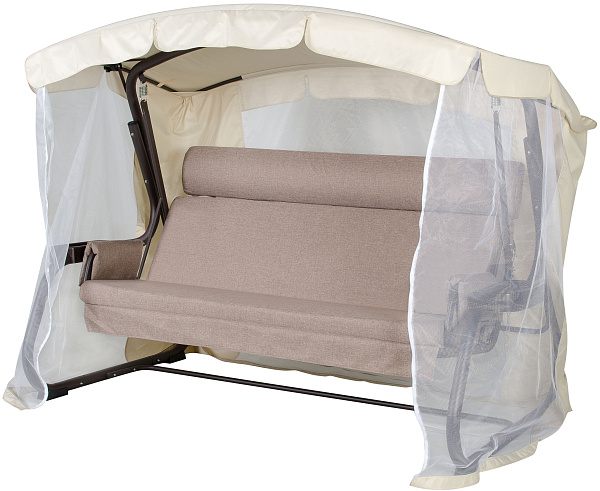 садовые качели «мерида премиум» a56c.614 коричневый удачная мебель - даметекс