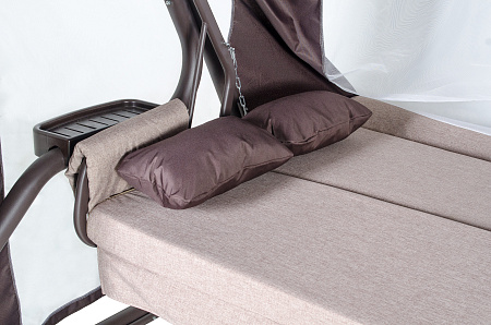 садовые качели «брауни» a43c.614 коричневый удачная мебель - даметекс