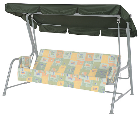 Тент на садовые качели A46/А48 без АМС 203*120 см зеленый Удачная мебель - Дачная мебель