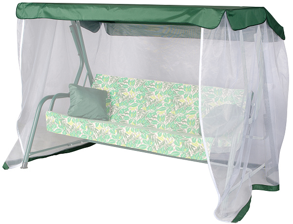 Тент на садовые качели A46/А48 АМС 203*120 см зеленый Удачная мебель - Дачная мебель