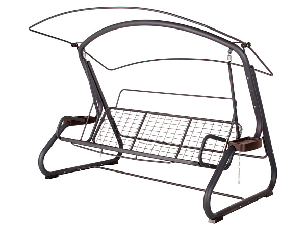 садовые качели «империя» a43а.625 антрацит удачная мебель - даметекс