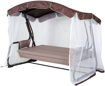 садовые качели «тропикана» а45с.613 коричневый удачная мебель - даметекс