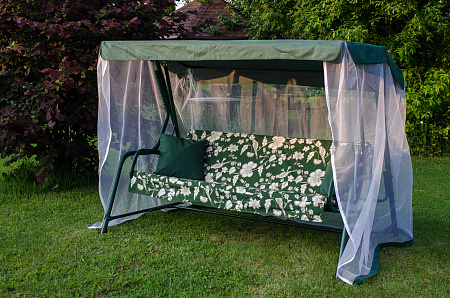 садовые качели «панама» a46g.536 зеленый удачная мебель - даметекс