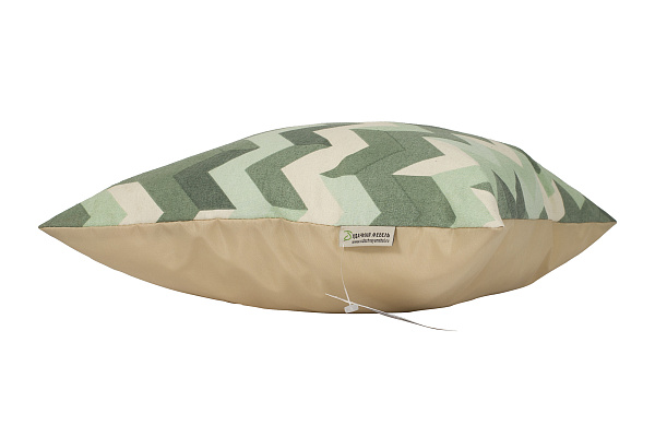 подушка «рио» 40х40 зеленый с бежевым удачная мебель - даметекс