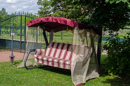 Тент на садовые качели A51 АМС 208*122 см бордовый Удачная мебель - Дачная мебель