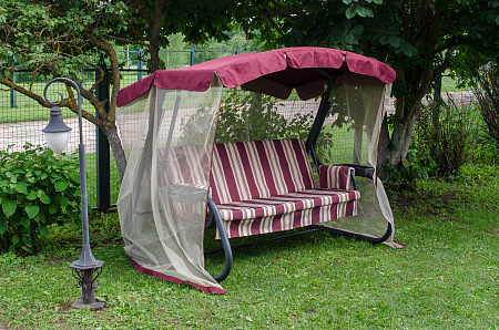 Тент на садовые качели A51 АМС 208*122 см бордовый Удачная мебель - Дачная мебель