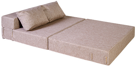 Диван-кровать трансформер бескаркасный &quot;Валентина&quot; 140х100х60 см шоколад